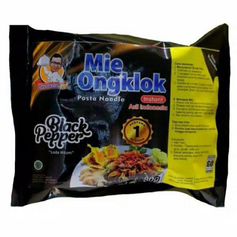 

mie ongklok instant khas Wonosobo rasa black pepper