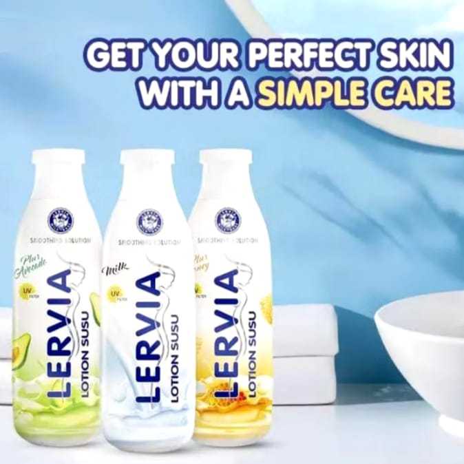 LERVIA SABUN CAIR BOTOL ALL VARIAN 250ML / SABUN MANDI SUSU / SABUN MANDI CAIR SUSU