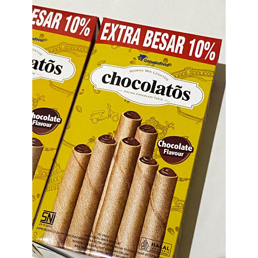 

Chocolatos Wafer Sticks Cokelat 8 Gram x 24 Pcs