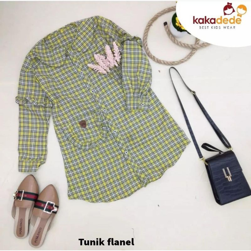 Tunik Flanel|Tunik anak|Baju anak