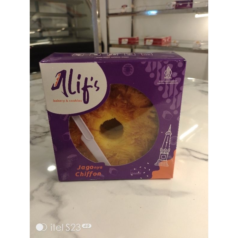 chiffon cake KEJU ukuran medium alif's bakery