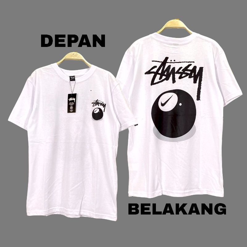 Kaos Pria Wanita St*us*s*y Ball Ceklis Fulltag- Tshirt Branded Premium Fulltag Cowo Cewe