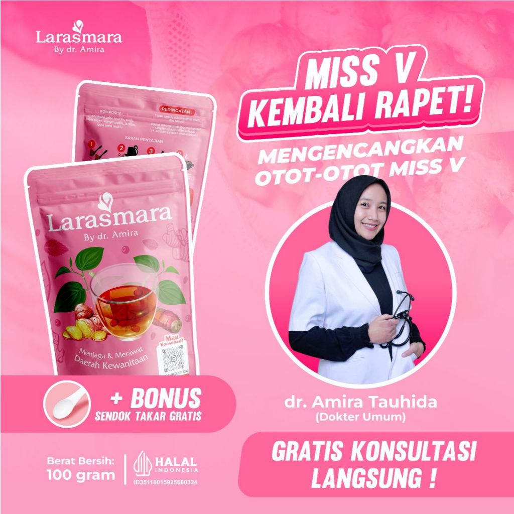 

LARASMARA - Rapet Miss V - Minuman Jamu Ayu Herbal Instan untuk Membantu Merawat dan Menjaga Kesehatan Daerah Kewanitaan