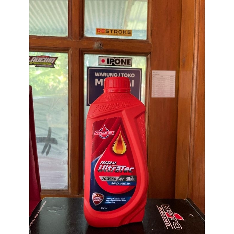 Oli Mesin Federal Ultratec 0,8ml oli mesin original motor 4tak