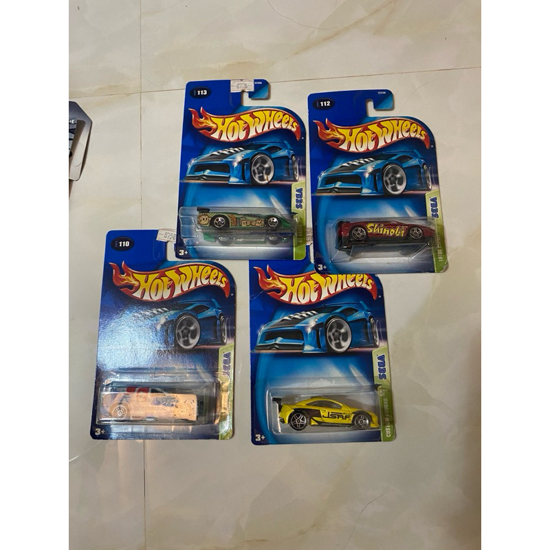 hotwheels blue card 4pcs