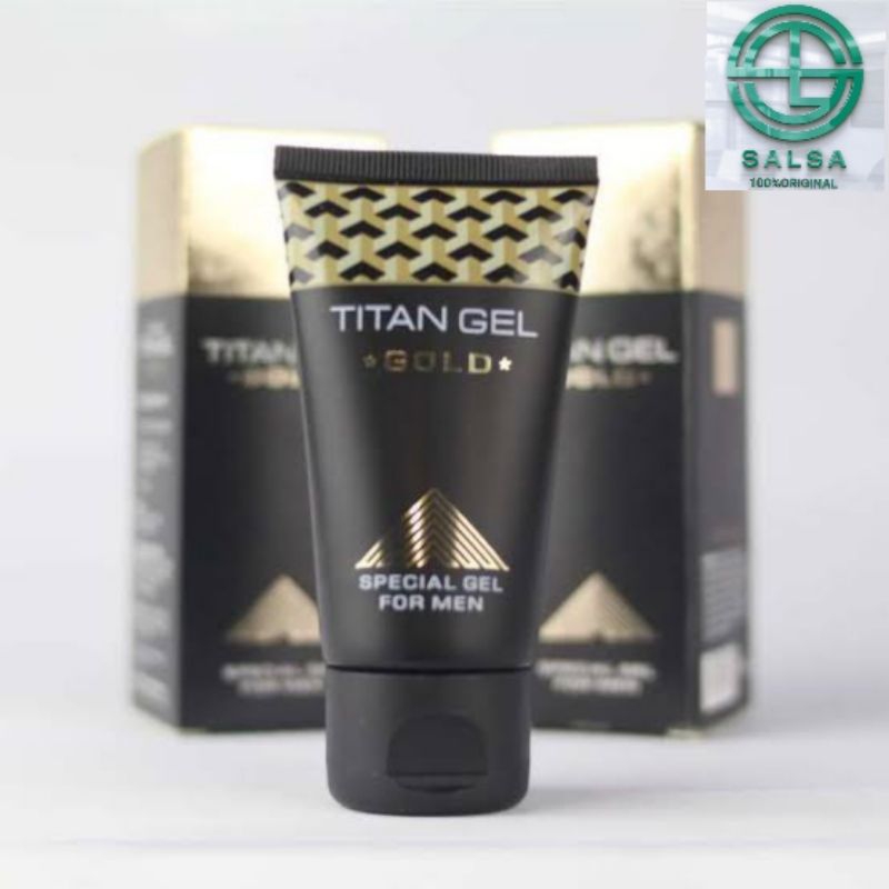 ✓ Titan gel gold asli original 100% rusia