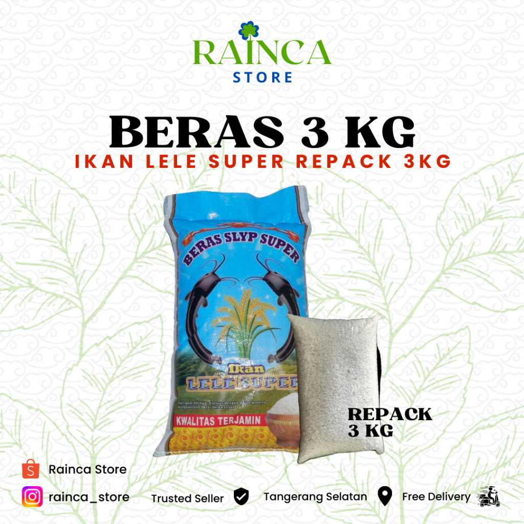 

Beras Ikan Lele Super Repack 3kg 3 kg Tangerang Selatan