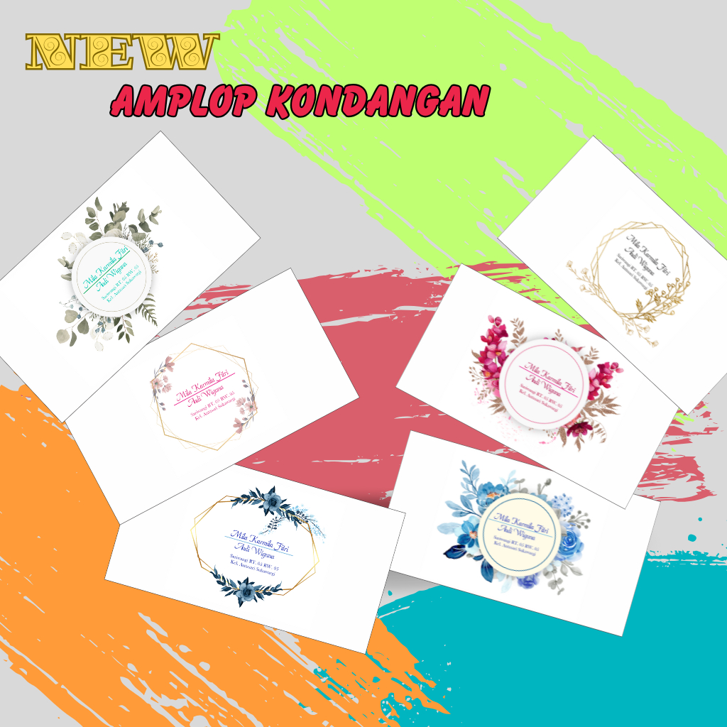 

New Amplop Kondangan Custom Nama Kalian Dengan Design Aesthetic