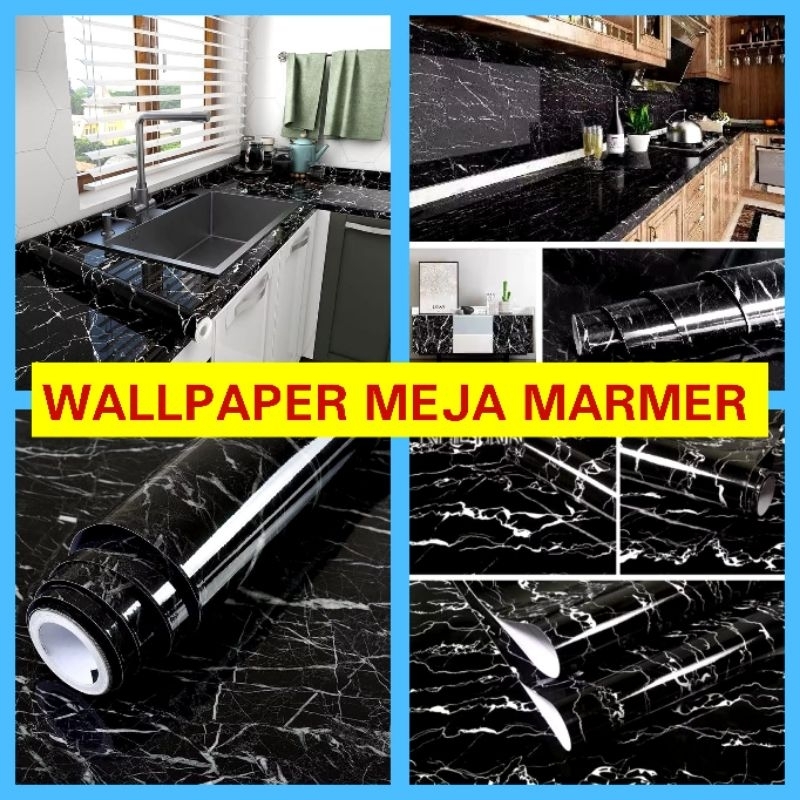 Wallpaper Meja Dapur Wallpaper Marmer Wallpaper Marmer Glossy M2M MALL Wallpaper Motif Marmer Wallpa