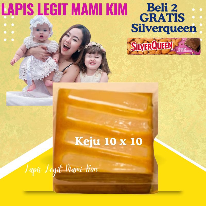 

BELI 2 GRATIS SILVERQUEEN Lapis Legit Mama Kim Premium Keju 10 x 10