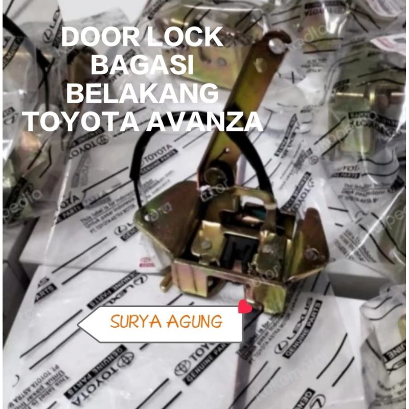 - Door Lock Bagasi Belakang Toyota AVANZA Xenia 2004-2012