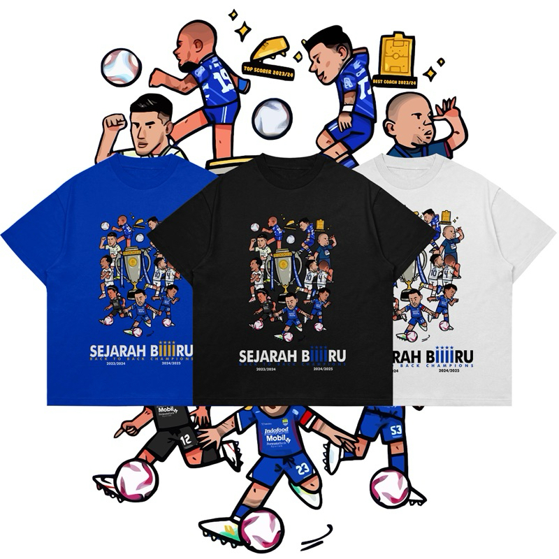 Kaos Back To Back Persib Baju Bola Persib Kaos Persib Champion Baju Persib Juara Kaos Persib Edisi J