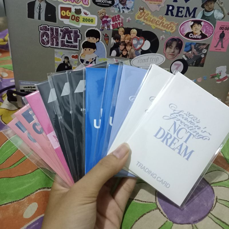 ENVELOPE TRANDING CARD NCT 127 DREAM SEASON GREETING PINK CHRISTMAST