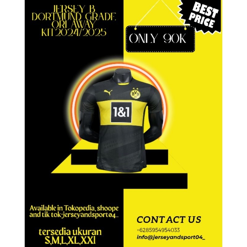 Jersey Dortmund Away kit 2024/2025