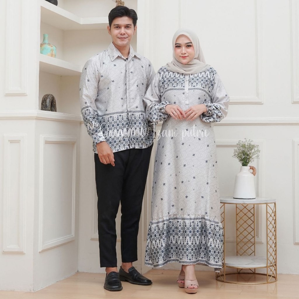 baju couple pasangan gamis pesta mewah elegan baju couple keluarga baju couple pasangan lebaran 2025