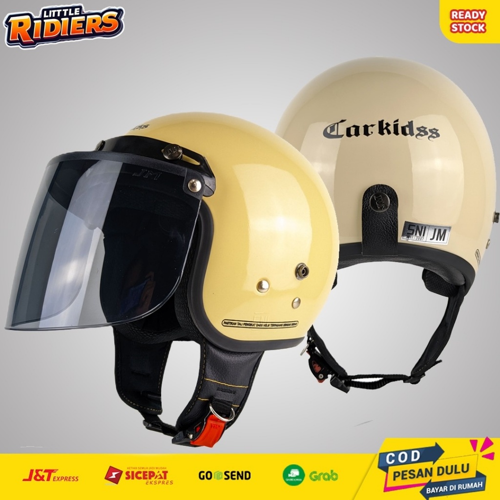 Helm Anak Umur 1 2 3 4 5 Tahun Bogo Retro SNI Laki Laki Perempuan