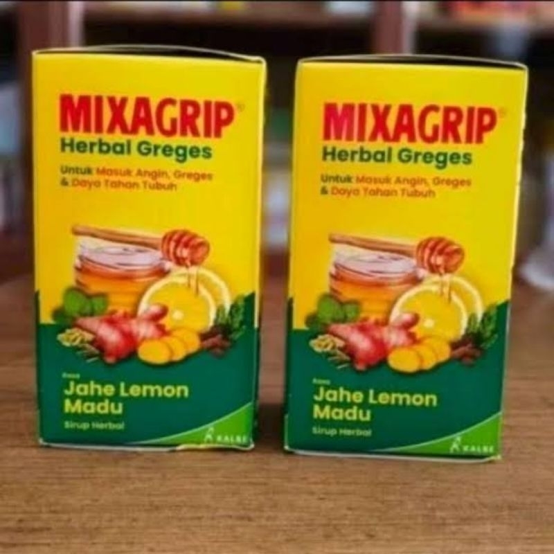 

2 Box Mixagrip Herbal Greges Madu Lemon Jahe 6x15ml