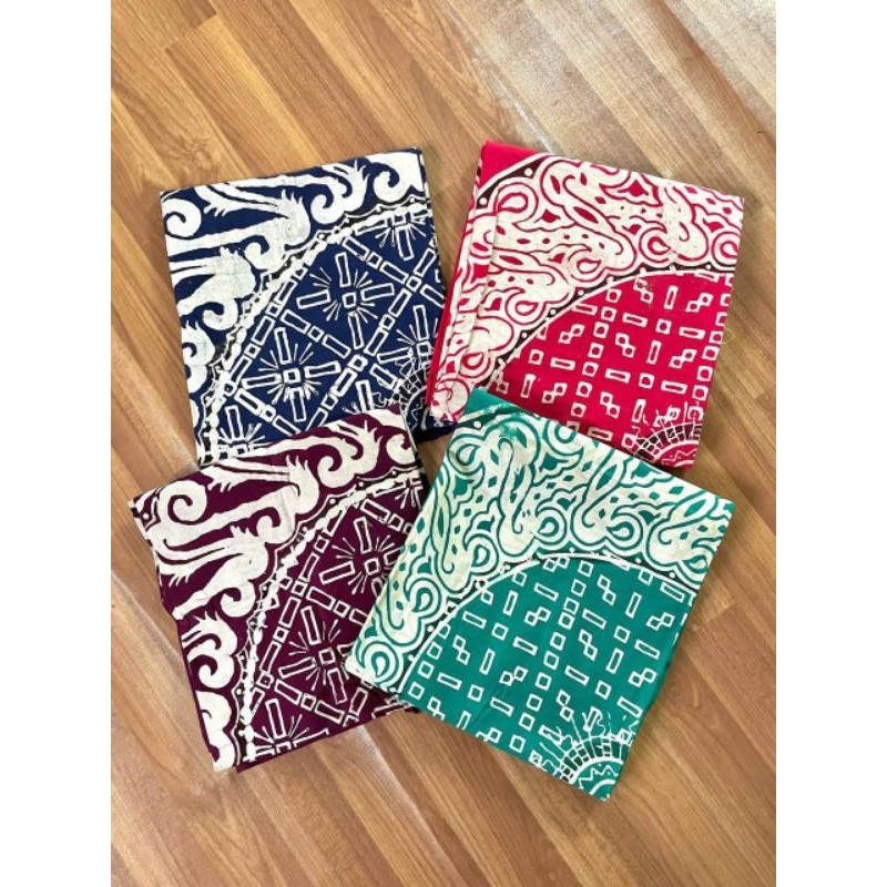 Taplak Meja Batik motif bundar cap isi 4 pcs