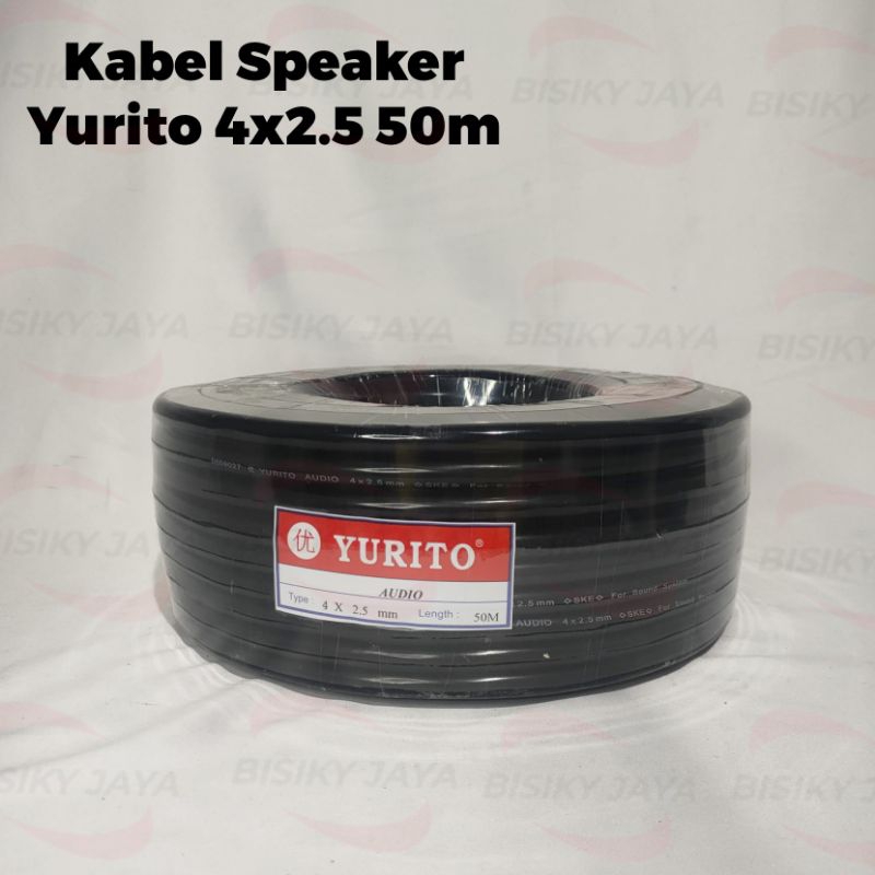 kabel speaker Yurito 4x2.5mm Original kabel Audio NYYHY Yurito 4x2.5mm panjang 50 meter