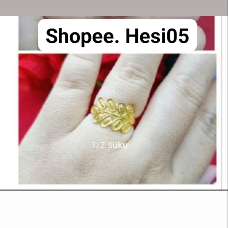 CINCIN DAUN SETARA 1/2 SUKU bisa COD