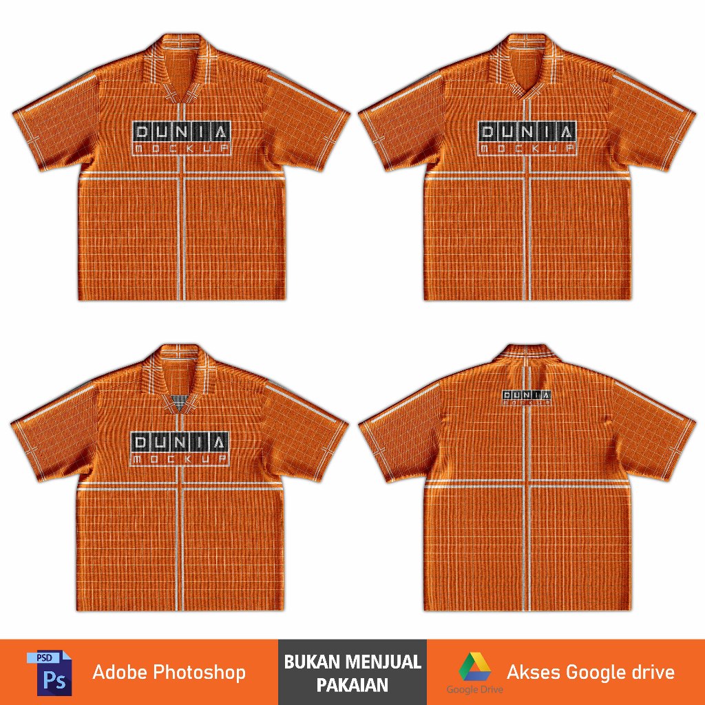 Mockup Jersey Kerah Oversize - PSD
