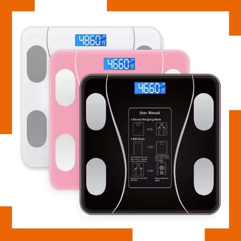 Timbangan Digital Timbangan Badan Fat Monitor Digital Scale With Bluetooth App Smart Scale Timbangan
