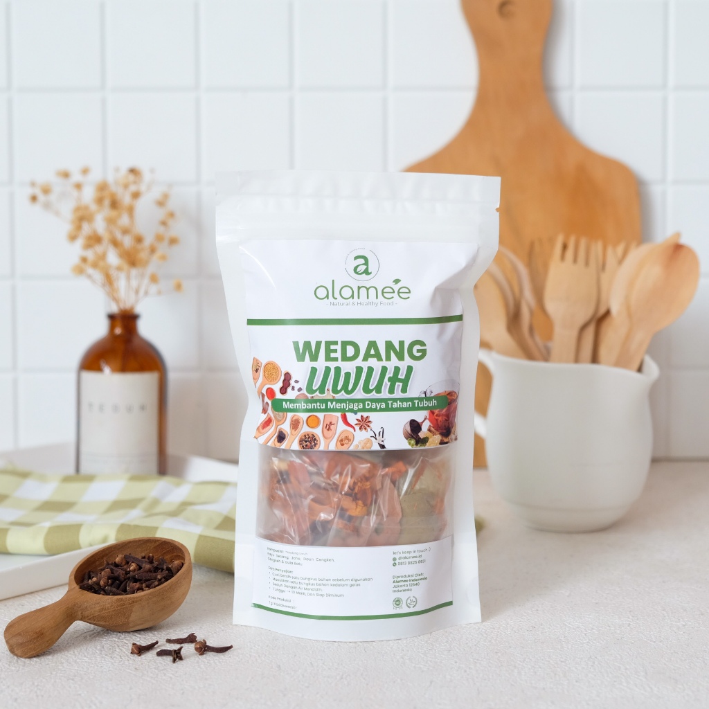 

ALAMEE Wedang Uwuh Komplit Asli Rempah Minuman Herbal Alami Langsung Seduh Lengkap