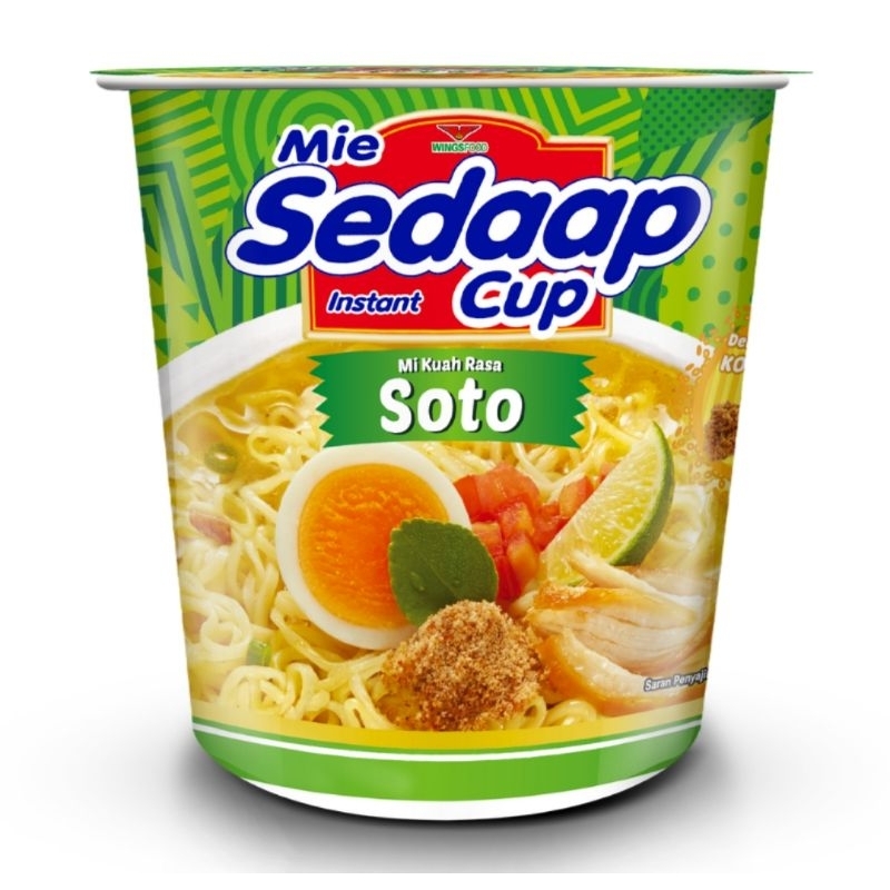 

Sedaap Mie Instan Cup Rasa Soto isi 81 gram