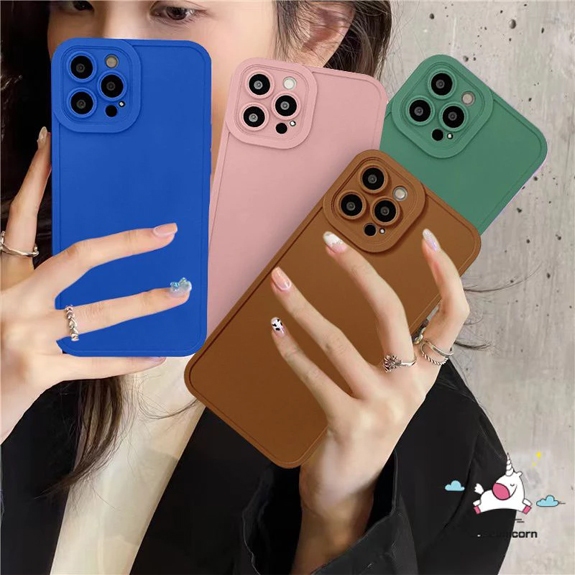 Case Iphone 14 Iphone 14 pro Iphone 14 pro max Case Softcase MACARON CAMERA PROTECTION Case Casing H