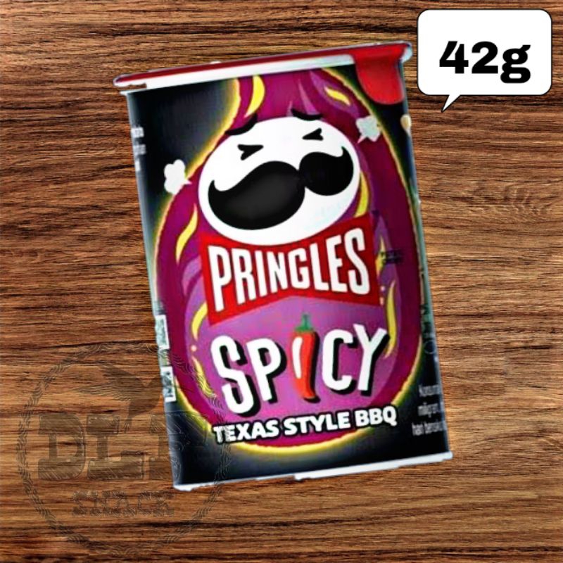 

pringles potato crisps saucy bbq spicy texas 42gr exp07July2025