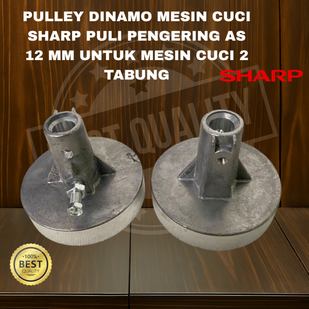 PULLEY DINAMO MESIN CUCI MERK SHARP PULLEY PENGERING AS 12MM UNTUK MESIN CUCI 2 TABUNG