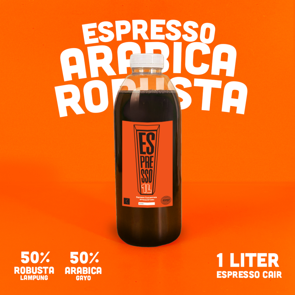 

Espresso Concentrate Kopi 1l 50:50 Arabika Robusta
