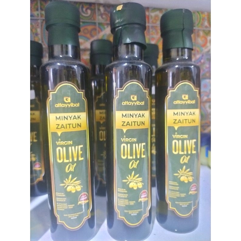 

Minyak zaitun attayyibat 250 ml,virgin olive oil 100% asli