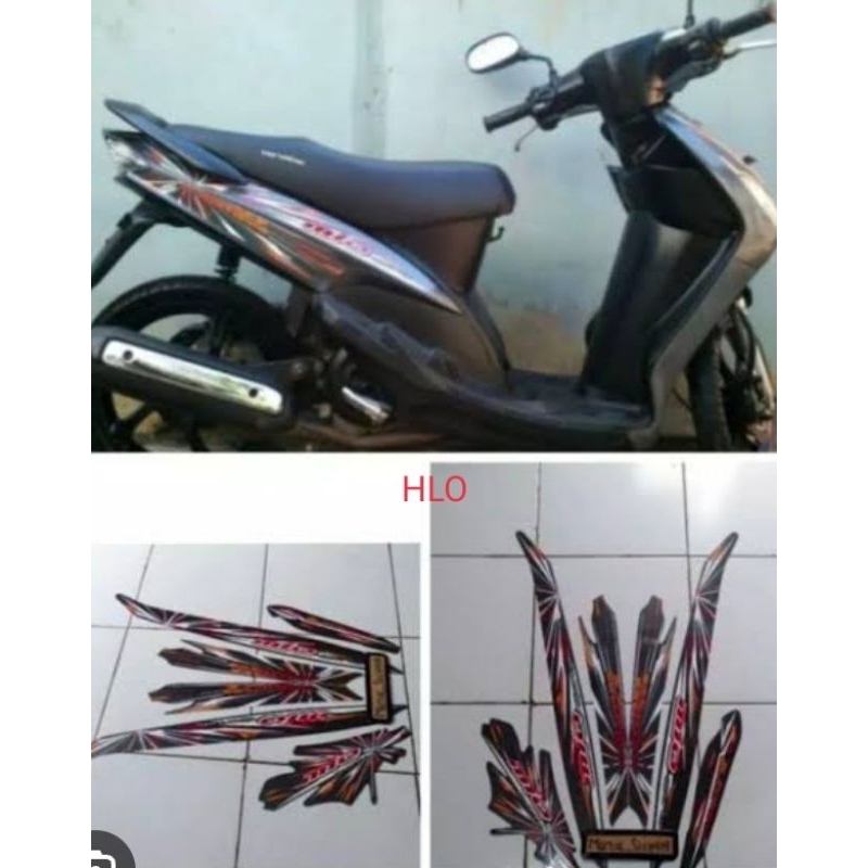 Lis striker striping Yamaha Mio sporty mudah di pasang th 2008/2009ABU2