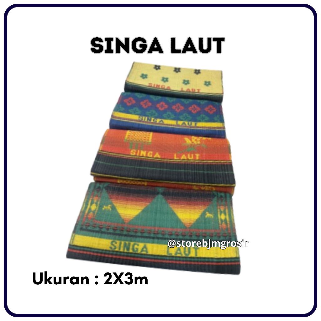 Tikar Singa Laut Ukuran 2x3 Tikar Plastik Singa Laut