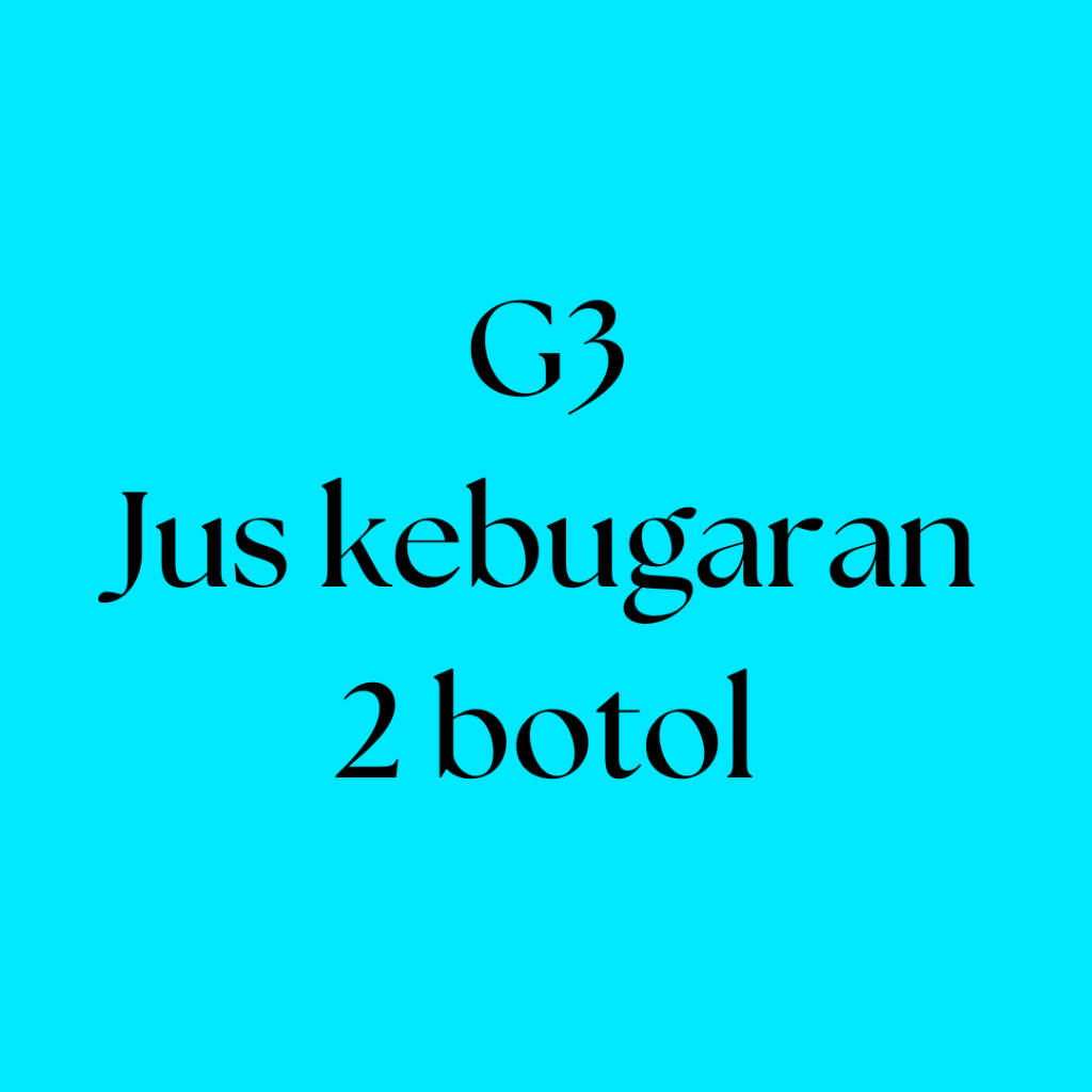 

JUS G3 2 botol