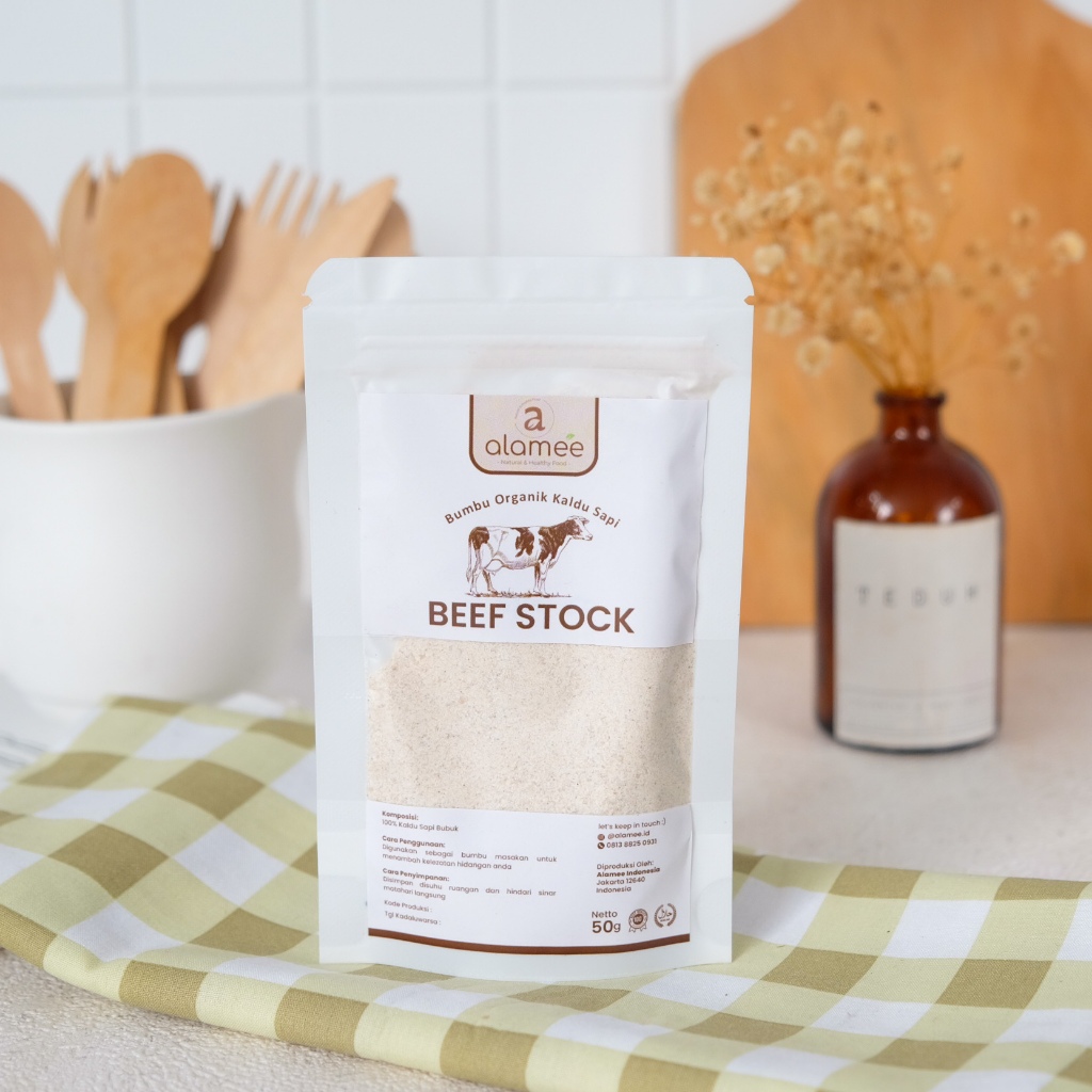 

ALAMEE Bumbu Kaldu Sapi NON MSG Organik Beef Powder Praktis Bubuk 50gr