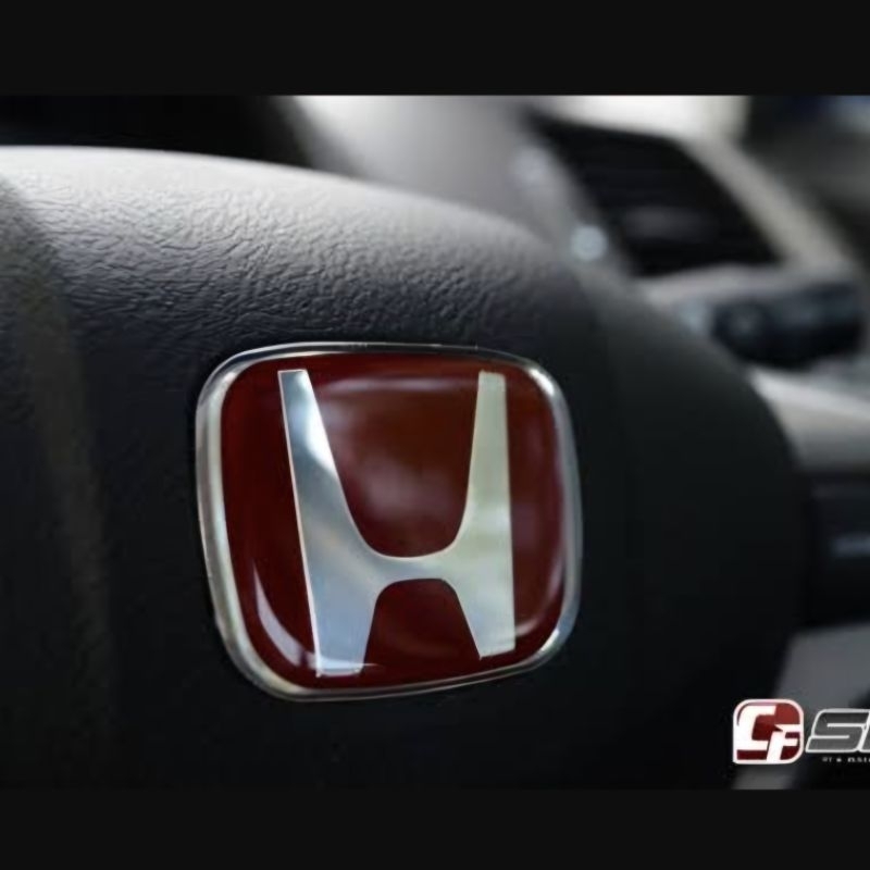 Emblem Stir Red Merah Type R Honda Jazz Freed CRZ Odyssey CRV