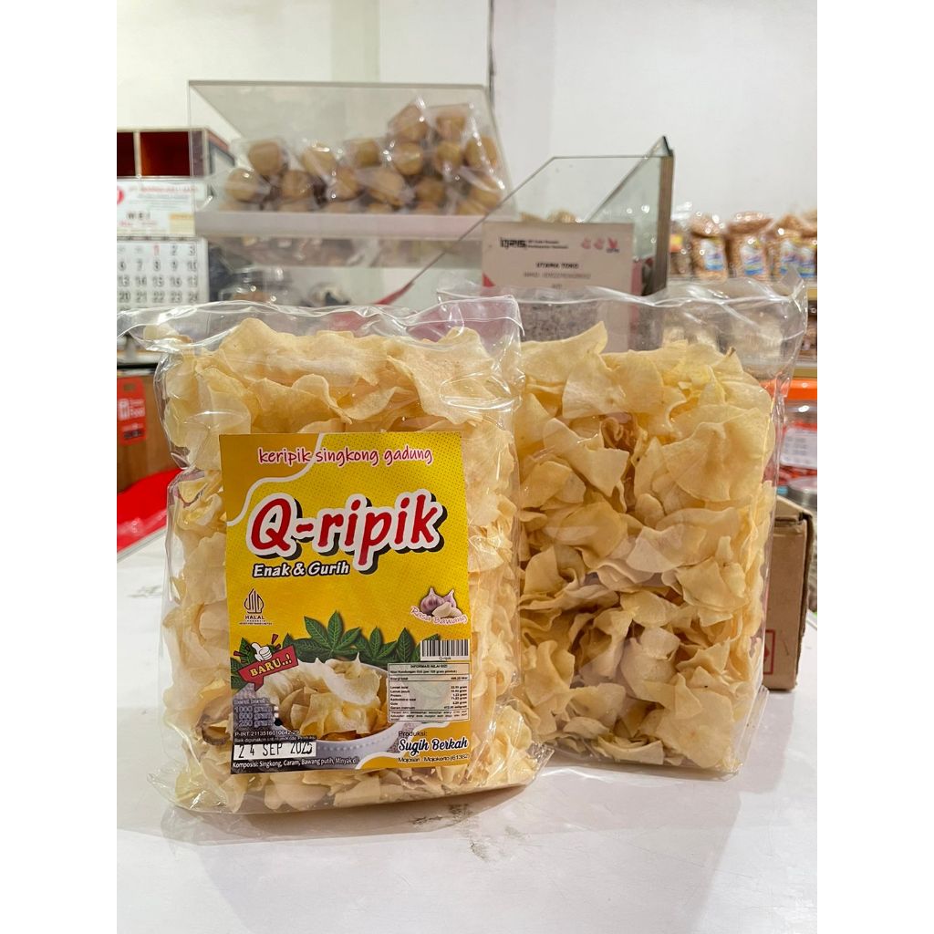 

Keripik Singkong Gadung Q-ripik - kripik gadung singkong - kripik tradisional renyah tipis