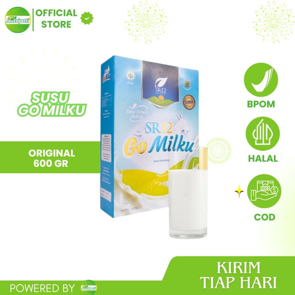 

Susu Gomilku SR12 Susu Kambing Etawa Bubuk Kualitas Premium Kemasan Hemat 600 gram Original
