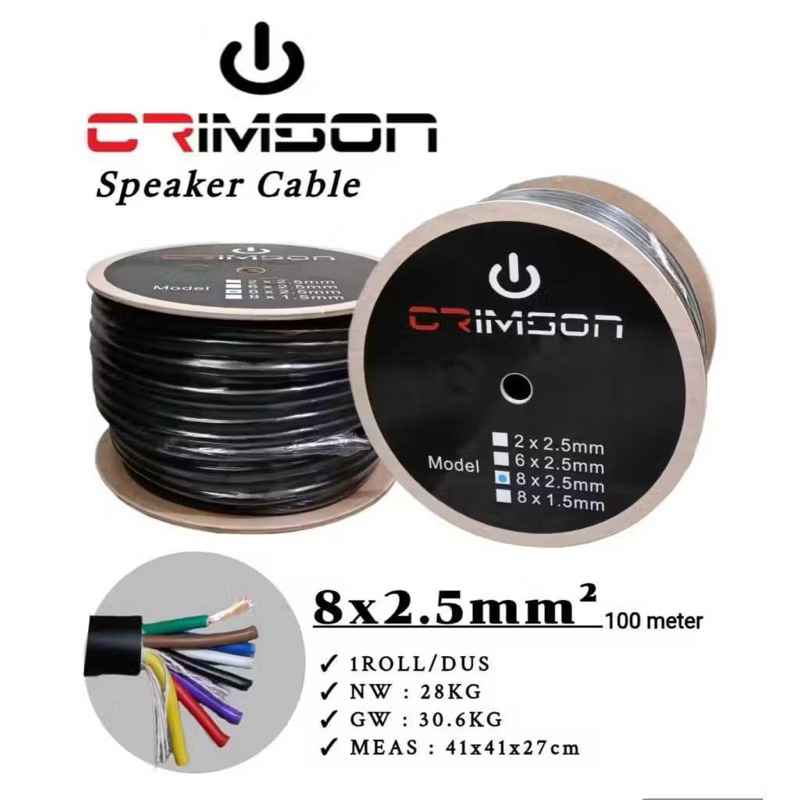 Kabel Speaker 8x2.5mm Isi 8 - High-Quality Audio Cable