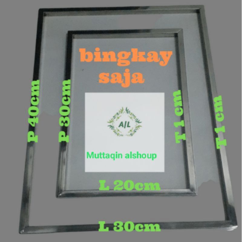 Bingkai perata adonan kue kering stainless tebal