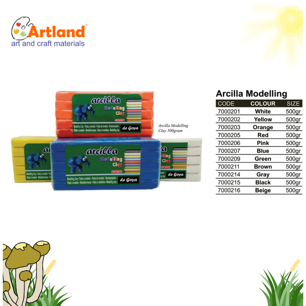 

De Goya Arcilla Modelling Clay 500gr – Clay Seni & Kerajinan Premium