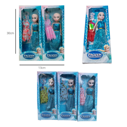 Mainan Anak Sweet Fashion Elsa PS 288-03 Boneka Frozen Set Lengkap Free Baju  Boneka Elsa Frozen Set
