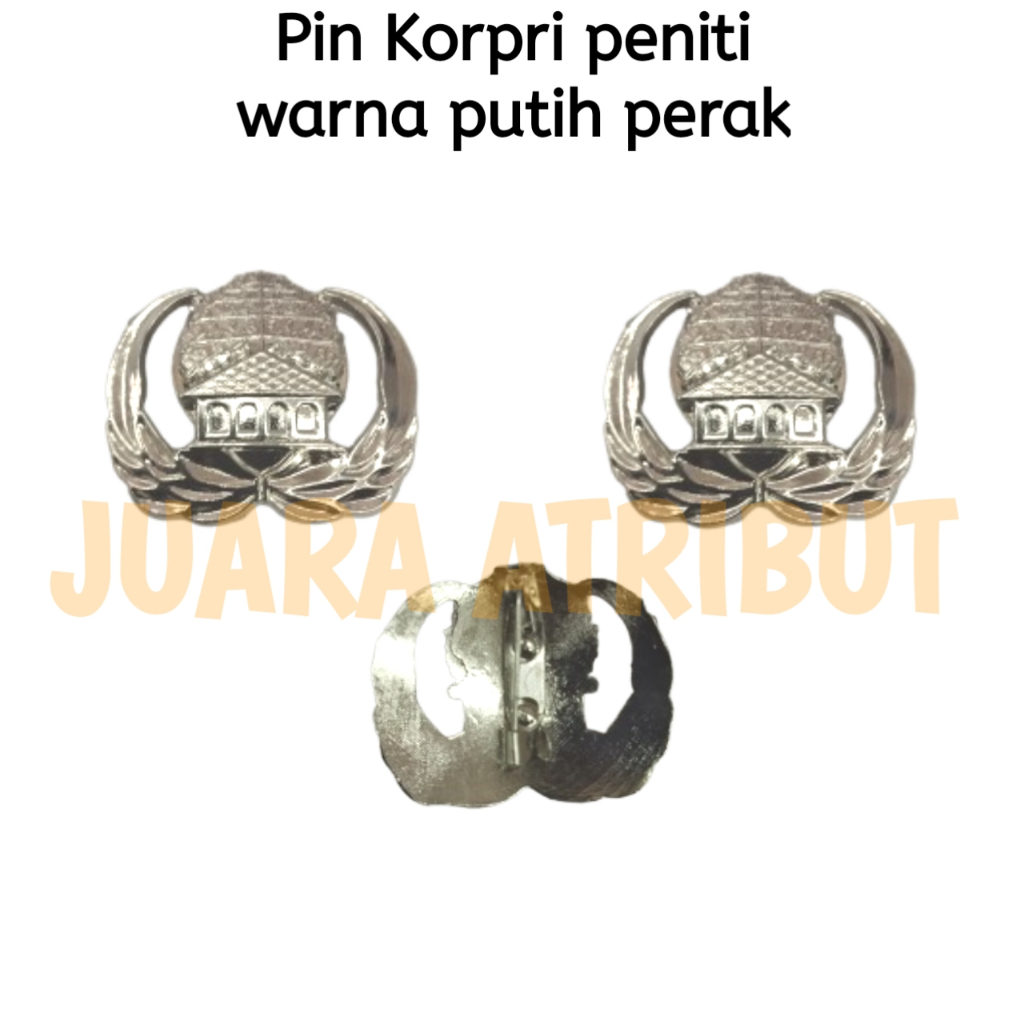 PIN KORPRI PENITI SILVER/ PIN KORPRI PENITI PERAK/ BROS KORPRI/ PIN ASN/ BROS ASN/LENCANA KORPRI