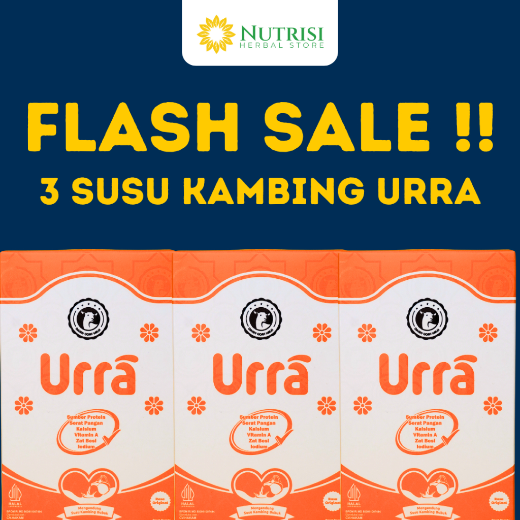

FLASH SALE! 3 BOX SUSU KAMBING URRA ORIGINAL 100% BPOM