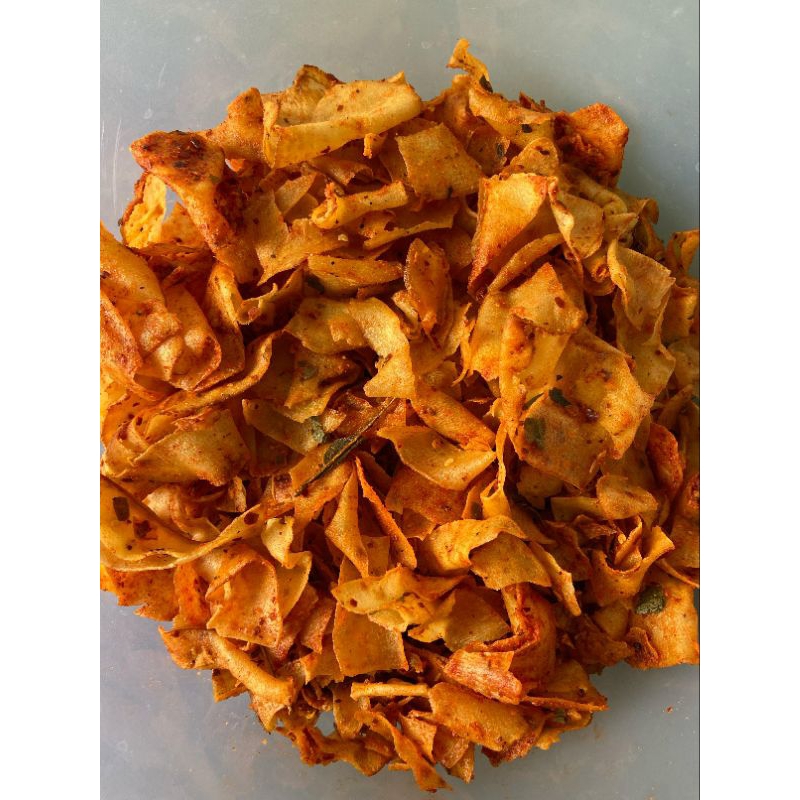 

KERIPIK KRIWIL PEDAS DAUN JERUK 200gr KRIPSET