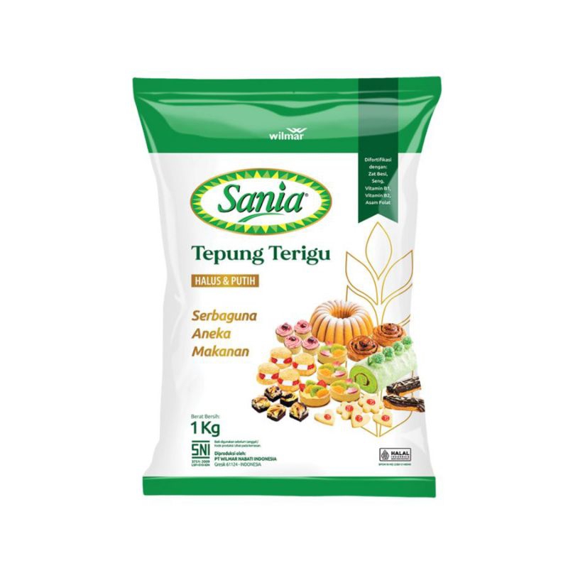 

Sania Tepung Terigu 1kg/Tepung Terigu Serbaguna