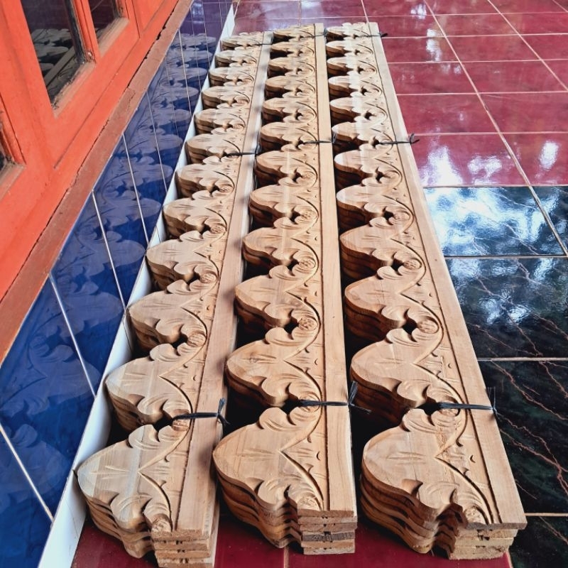 LISPLANG UKIRAN MOTIF,KAYU JATI