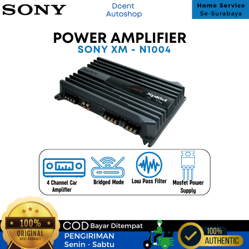 Power Amplifier Mobil - Power Speaker Mobil - Sony XM-N1004 - 4 Channel - Premium Quality